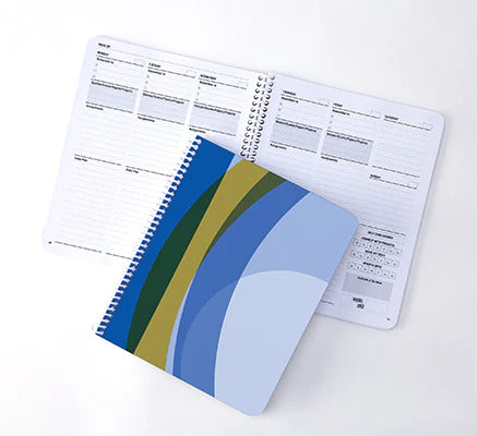 Ocean blue with gold - Undated Student Planner