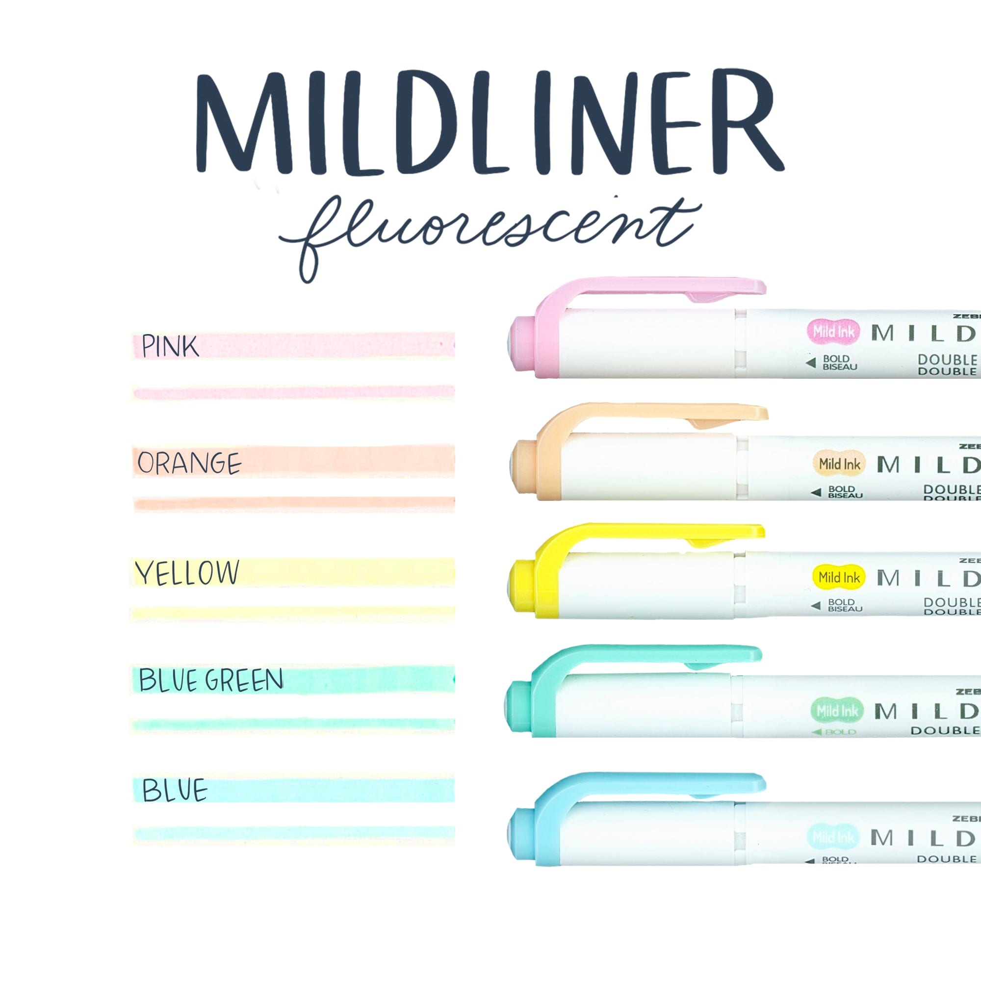 Zebra Mildliner Double-Sided Highlighter - Natural Colour – Sumthings of  Mine